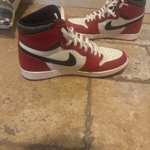 Nike Men's Red, White, and Black Sneakers